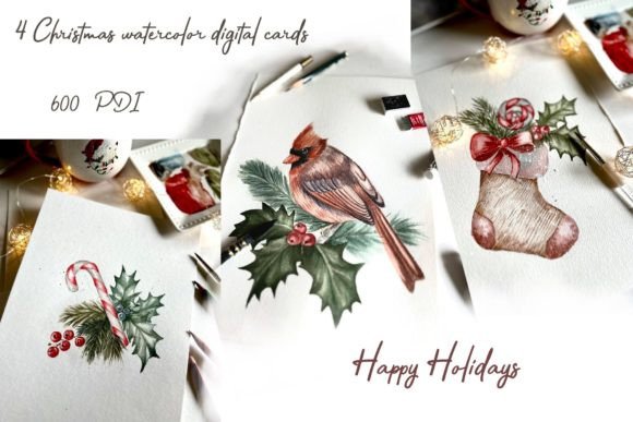 Bring Artistic Flair to Your Holiday Season with Watercolor Christmas Cards