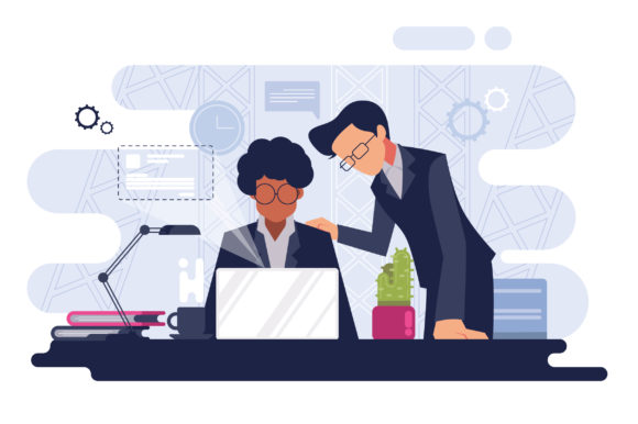 Corporate Office Working Illustration: A Timeless Design Asset