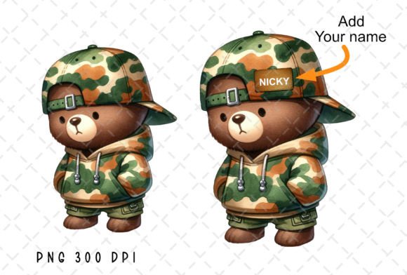 Cute Bear Camouflage Camo Hiphop PNG: A Designer's Guide to This Bold Asset