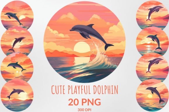 Cute Playful Dolphin Sublimation Clipart: A Designer's Guide