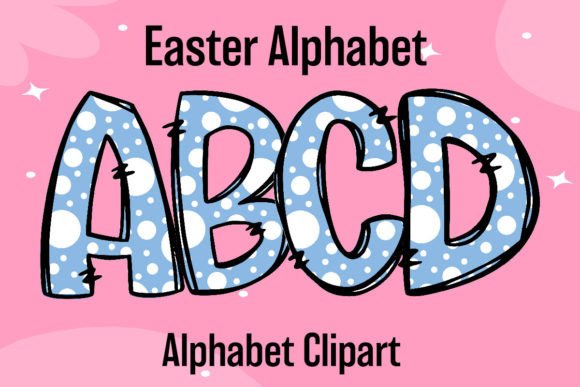 Easter Alphabet Sublimation Sky Blue Dot: A Fresh Take on Holiday Typography