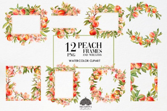 Elevate Your Projects with the Peach Wreaths and Frames Set
