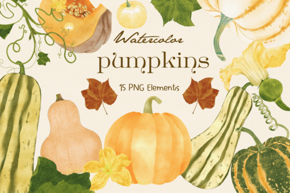 Embrace the Season with Watercolor Autumn Pumpkins