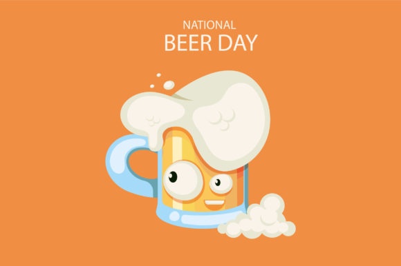 National Beer Day Illustration - Mug: A Timeless Design Asset
