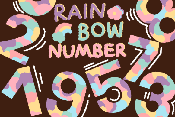 Unleashing Creativity with Rainbow Numbers - Number Cilpart